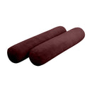 STYLE V5 - Velvet Indoor Daybed Bolster Pillow Cushion |COVERS ONLY|
