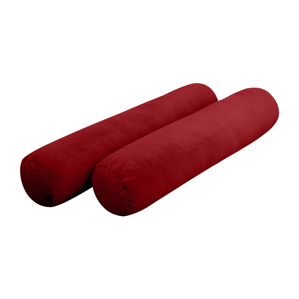 STYLE V5 - Velvet Indoor Daybed Mattress Bolster Pillow |COVERS ONLY|