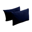 STYLE V2 - Velvet Indoor Daybed Bolster Backrest Cushion Pillow |COVERS ONLY|
