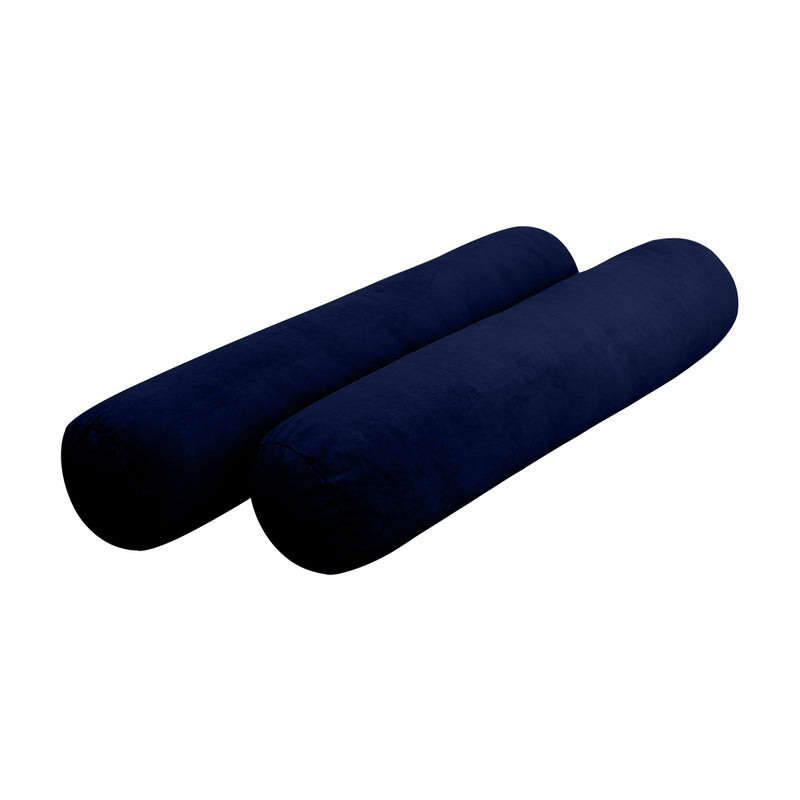 STYLE V5 - Velvet Indoor Daybed Mattress Bolster Cushion Pillow Complete Set