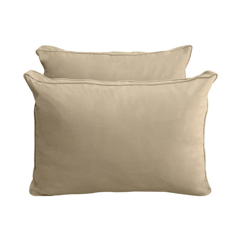 STYLE V1 - Velvet Indoor Daybed Mattress Bolster Backrest Cushion Pillow |COVERS ONLY|