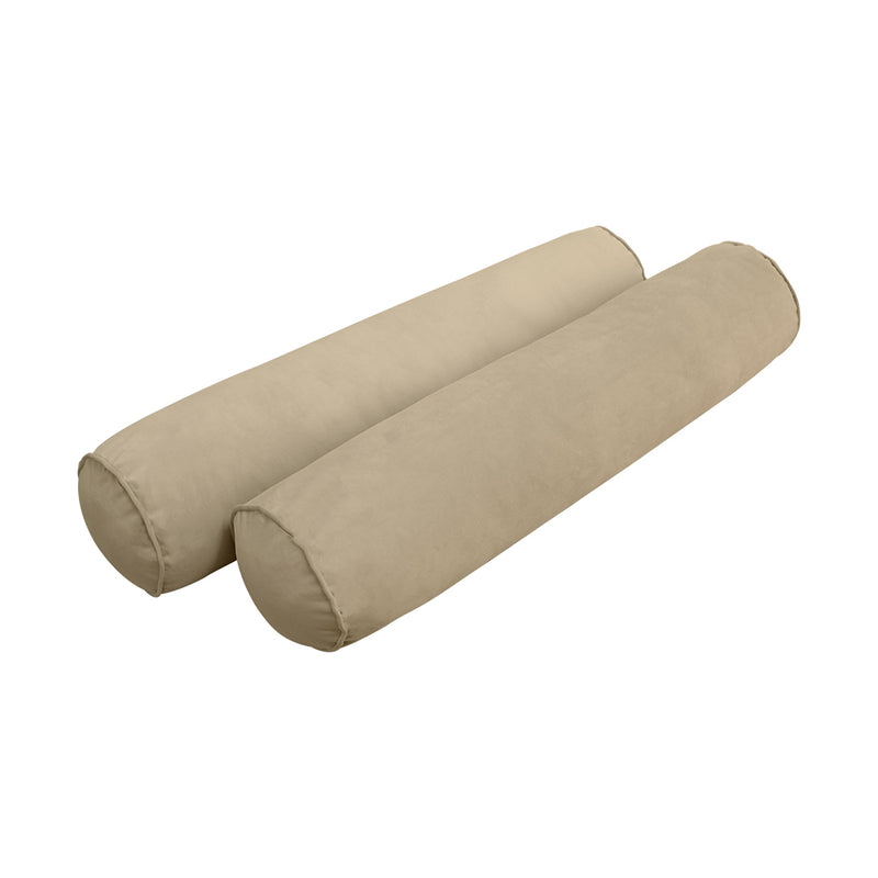 STYLE V5 - Velvet Indoor Daybed Mattress Bolster Cushion Pillow Complete Set