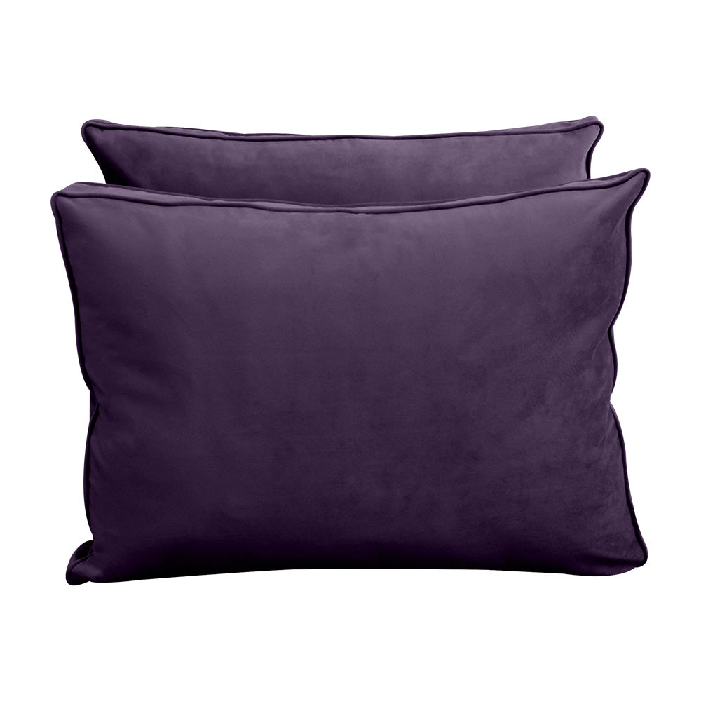 STYLE V1 - Velvet Indoor Daybed Mattress Bolster Backrest Cushion Pillow |COVERS ONLY|