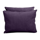 STYLE V1 - Velvet Indoor Daybed Mattress Bolster Backrest Cushion Pillow Complete Set