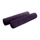 STYLE V5 - Velvet Indoor Daybed Bolster Pillow Cushion |COVERS ONLY|