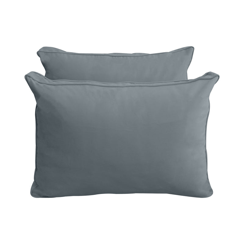 STYLE V1 - Velvet Indoor Daybed Mattress Bolster Backrest Cushion Pillow |COVERS ONLY|