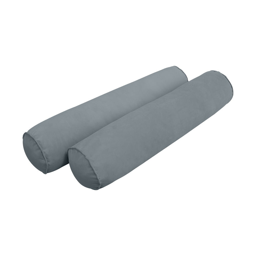 STYLE V5 - Velvet Indoor Daybed Mattress Bolster Pillow |COVERS ONLY|
