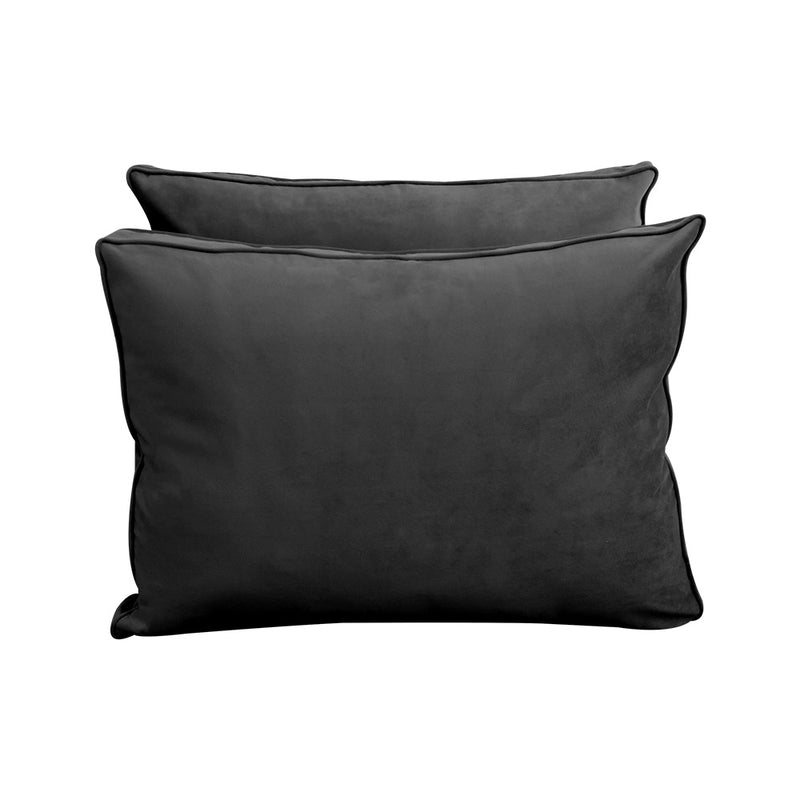 STYLE V1 - Velvet Indoor Daybed Mattress Bolster Backrest Cushion Pillow |COVERS ONLY|