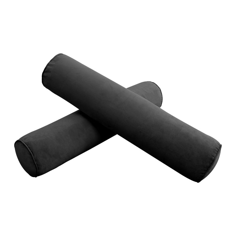 STYLE V5 - Velvet Indoor Daybed Mattress Bolster Pillow |COVERS ONLY|