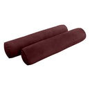 STYLE V5 - Velvet Indoor Daybed Bolster Pillow Cushion |COVERS ONLY|