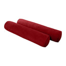 STYLE V5 - Velvet Indoor Daybed Mattress Bolster Cushion Pillow Complete Set