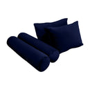 STYLE V1 - Velvet Indoor Daybed Mattress Bolster Backrest Cushion Pillow |COVERS ONLY|