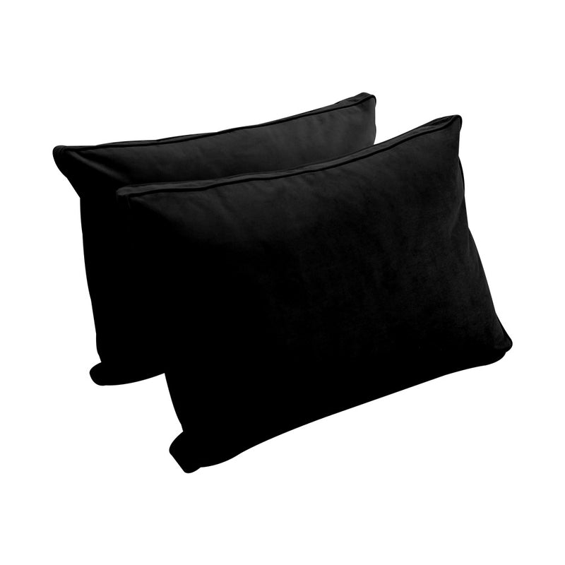 STYLE V1 - Velvet Indoor Daybed Mattress Bolster Backrest Cushion Pillow Complete Set