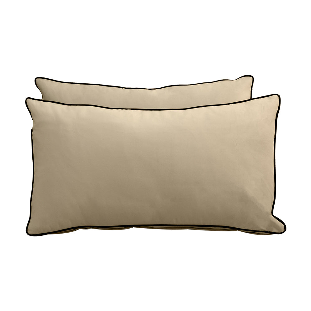STYLE V2 - Velvet Indoor Daybed Mattress Bolster Backrest Cushion Pillow |COVERS ONLY|