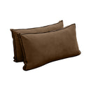 STYLE V2 - Velvet Indoor Daybed Bolster Backrest Cushion Pillow |COVERS ONLY|