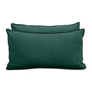 STYLE V2 - Velvet Indoor Daybed Mattress Bolster Backrest Cushion Pillow Complete Set