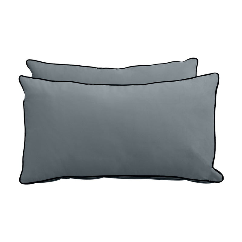 STYLE V2 - Velvet Indoor Daybed Mattress Bolster Backrest Cushion Pillow Complete Set