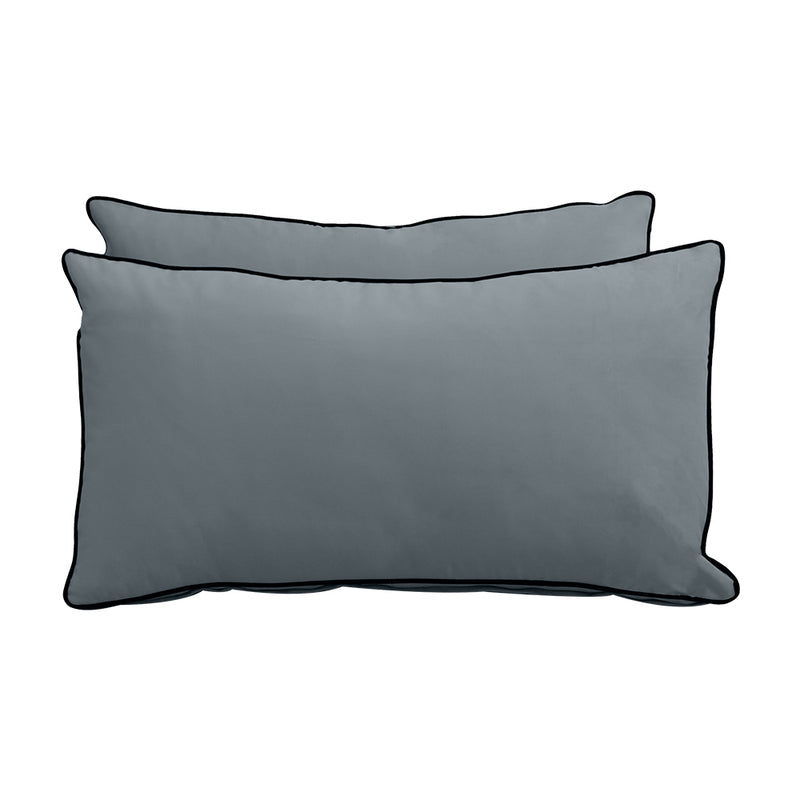 STYLE V2 - Velvet Indoor Daybed Mattress Bolster Backrest Cushion Pillow |COVERS ONLY|