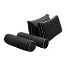 STYLE V2 - Velvet Indoor Daybed Bolster Backrest Cushion Pillow |COVERS ONLY|