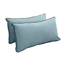 STYLE V2 - Velvet Indoor Daybed Bolster Backrest Cushion Pillow |COVERS ONLY|