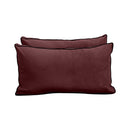 STYLE V2 - Velvet Indoor Daybed Mattress Bolster Backrest Cushion Pillow Complete Set