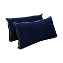 STYLE V2 - Velvet Indoor Daybed Bolster Backrest Cushion Pillow |COVERS ONLY|