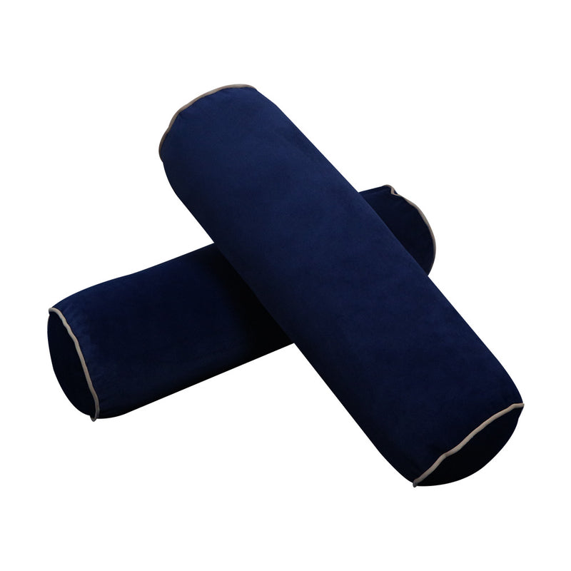 STYLE V3 - Velvet Indoor Daybed Mattress Bolster Backrest Cushion Pillow |COVERS ONLY|