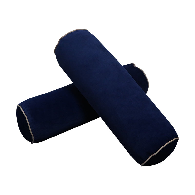 STYLE V3 - Velvet Indoor Daybed Mattress Bolster Backrest Cushion Pillow Complete Set