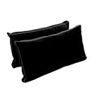 STYLE V2 - Velvet Indoor Daybed Bolster Backrest Cushion Pillow |COVERS ONLY|