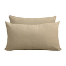 STYLE V2 - Velvet Indoor Daybed Mattress Bolster Backrest Cushion Pillow |COVERS ONLY|