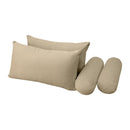 STYLE V2 - Velvet Indoor Daybed Mattress Bolster Backrest Cushion Pillow |COVERS ONLY|