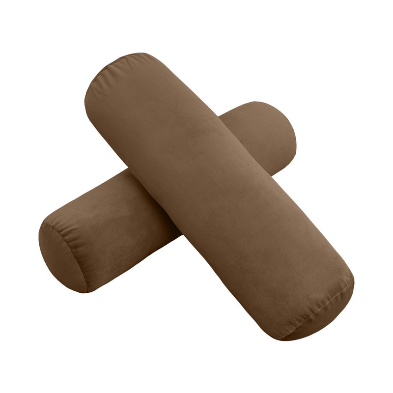 STYLE V3 - Velvet Indoor Daybed Mattress Bolster Backrest Cushion Pillow |COVERS ONLY|