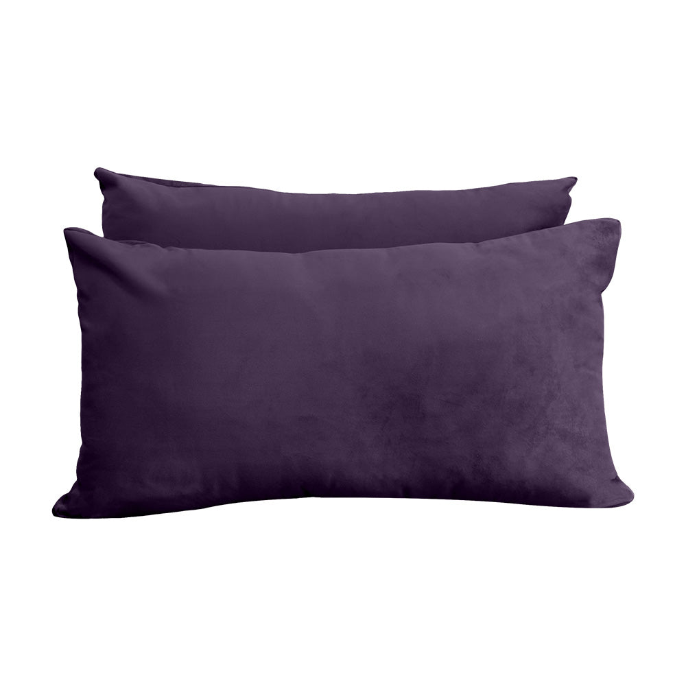 STYLE V2 - Velvet Indoor Daybed Mattress Bolster Backrest Cushion Pillow |COVERS ONLY|