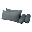 STYLE V2 - Velvet Indoor Daybed Mattress Bolster Backrest Cushion Pillow |COVERS ONLY|