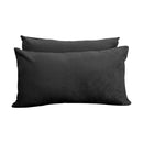 STYLE V2 - Velvet Indoor Daybed Mattress Bolster Backrest Cushion Pillow |COVERS ONLY|
