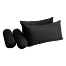 STYLE V2 - Velvet Indoor Daybed Mattress Bolster Backrest Cushion Pillow |COVERS ONLY|