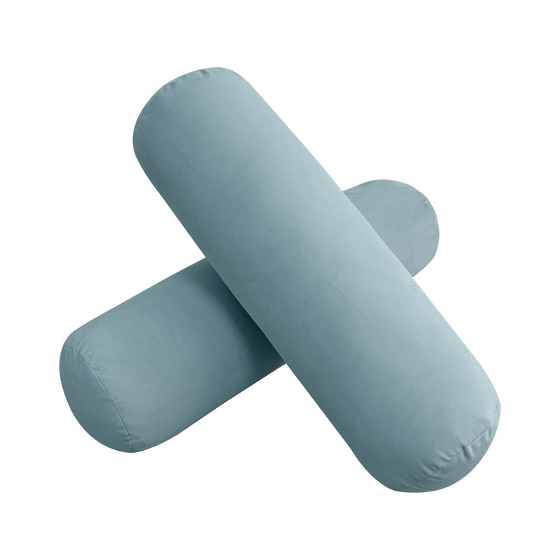 STYLE V3 - Velvet Indoor Daybed Mattress Bolster Backrest Cushion Pillow |COVERS ONLY|