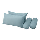 STYLE V2 - Velvet Indoor Daybed Mattress Bolster Backrest Cushion Pillow |COVERS ONLY|