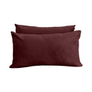 STYLE V2 - Velvet Indoor Daybed Mattress Bolster Backrest Cushion Pillow Complete Set