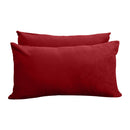 STYLE V2 - Velvet Indoor Daybed Mattress Bolster Backrest Cushion Pillow |COVERS ONLY|