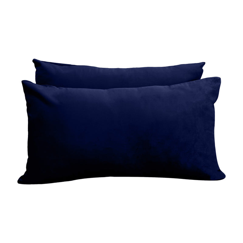 STYLE V2 - Velvet Indoor Daybed Mattress Bolster Backrest Cushion Pillow Complete Set