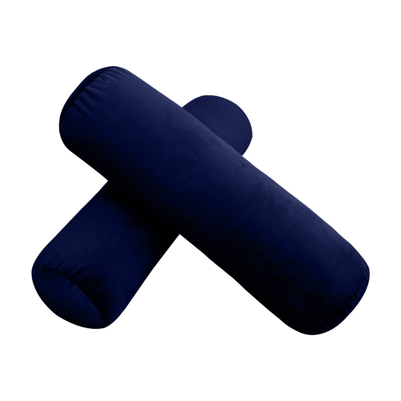 STYLE V3 - Velvet Indoor Daybed Mattress Bolster Backrest Cushion Pillow |COVERS ONLY|
