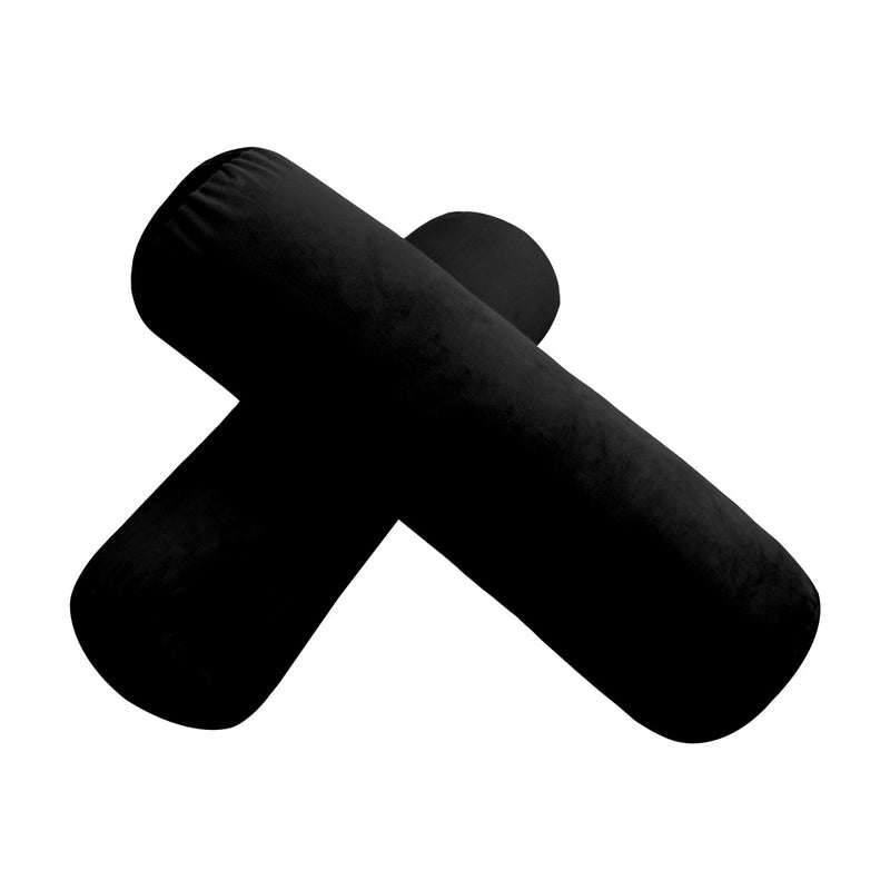 STYLE V3 - Velvet Indoor Daybed Mattress Bolster Backrest Cushion Pillow |COVERS ONLY|