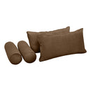 STYLE V2 - Velvet Indoor Daybed Mattress Bolster Backrest Cushion Pillow |COVERS ONLY|