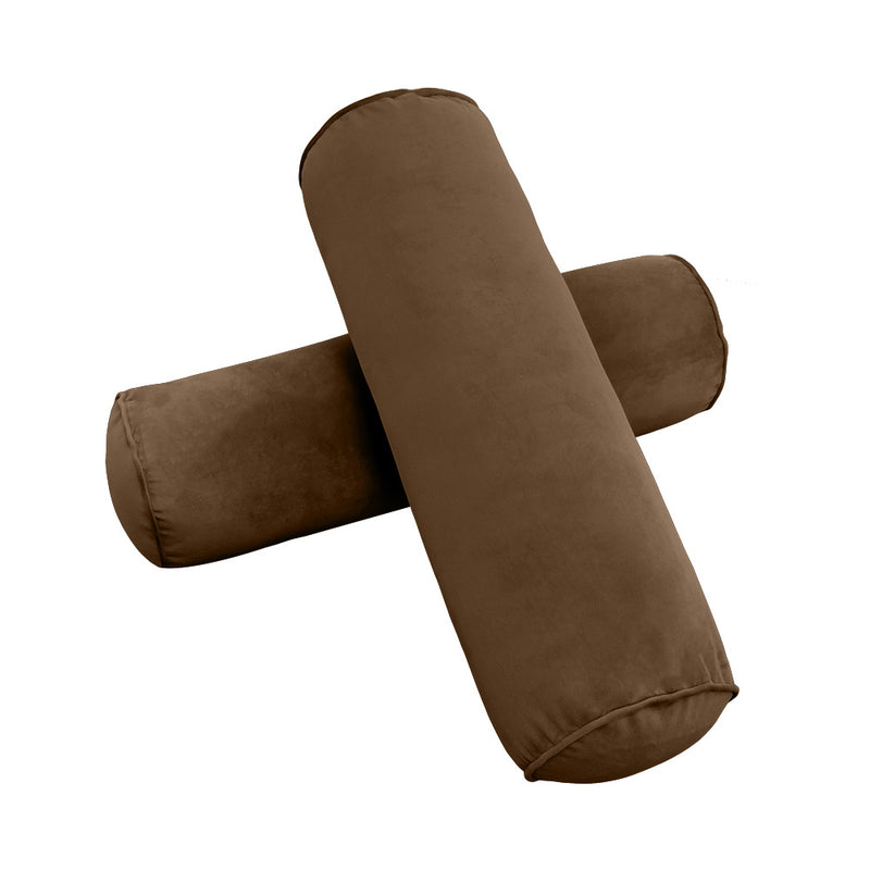 STYLE V3 - Velvet Indoor Daybed Mattress Bolster Backrest Cushion Pillow |COVERS ONLY|