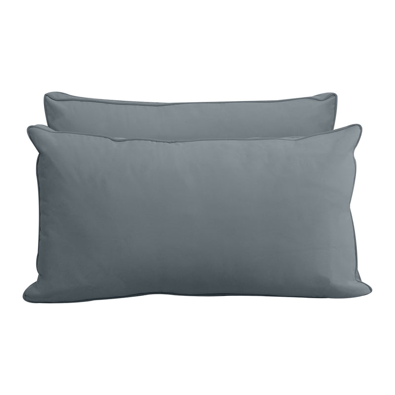 STYLE V2 - Velvet Indoor Daybed Mattress Bolster Backrest Cushion Pillow Complete Set