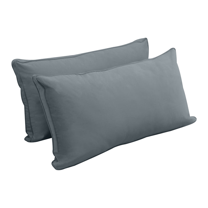 STYLE V2 - Velvet Indoor Daybed Bolster Backrest Cushion Pillow |COVERS ONLY|