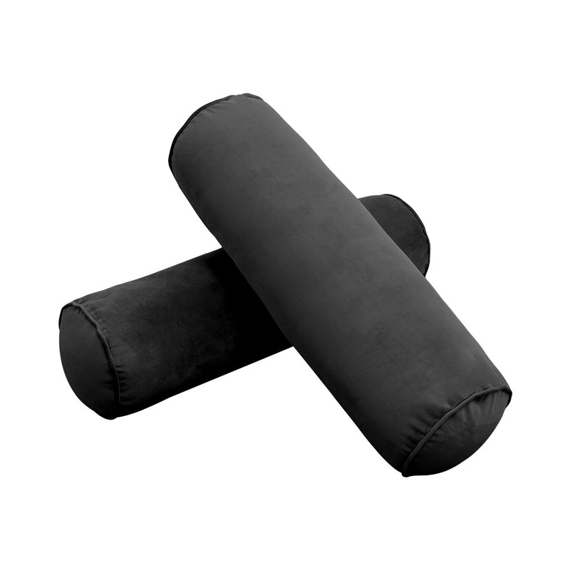 STYLE V3 - Velvet Indoor Daybed Mattress Bolster Backrest Cushion Pillow |COVERS ONLY|