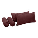 STYLE V2 - Velvet Indoor Daybed Mattress Bolster Backrest Cushion Pillow |COVERS ONLY|