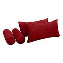 STYLE V2 - Velvet Indoor Daybed Mattress Bolster Backrest Cushion Pillow |COVERS ONLY|